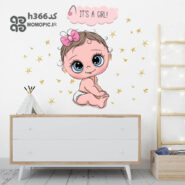 استیکر دیواری عروسک دختر کد h366