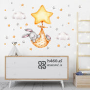 استیکر دیواری خرگوش کد h460