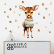 استیکر دیواری آهو کد h299