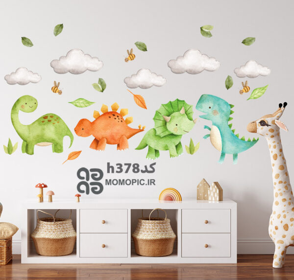 استیکر دیواری دایناسورها کد h378