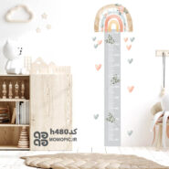 استیکر دیواری چارت قد رنگین کمان کد h480