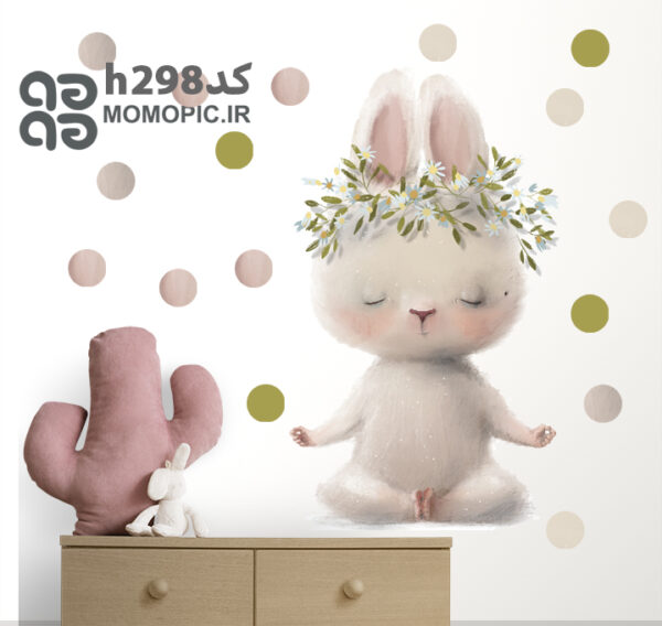 استیکر دیواری خرگوش کد h298