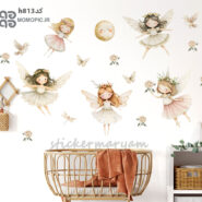 استیکر دیواری فرشته ها کد h813